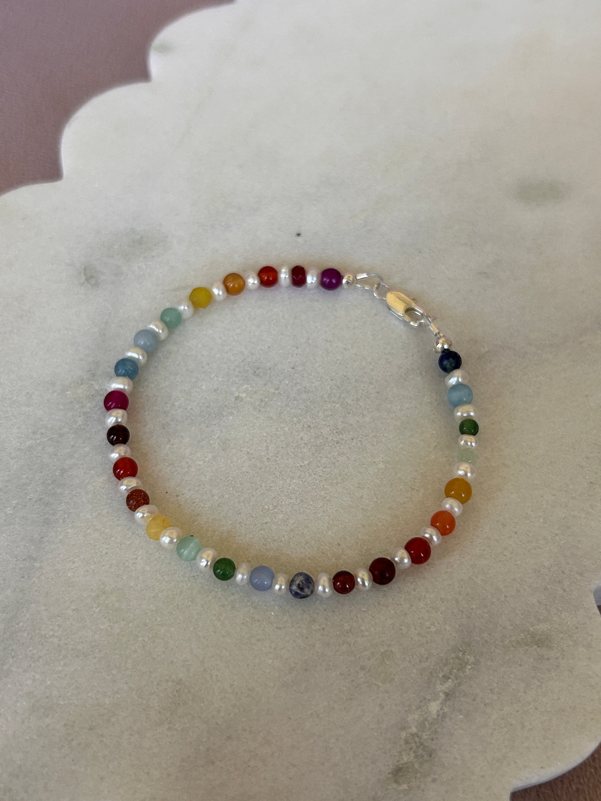 RAINBOW PEARL BRACELET