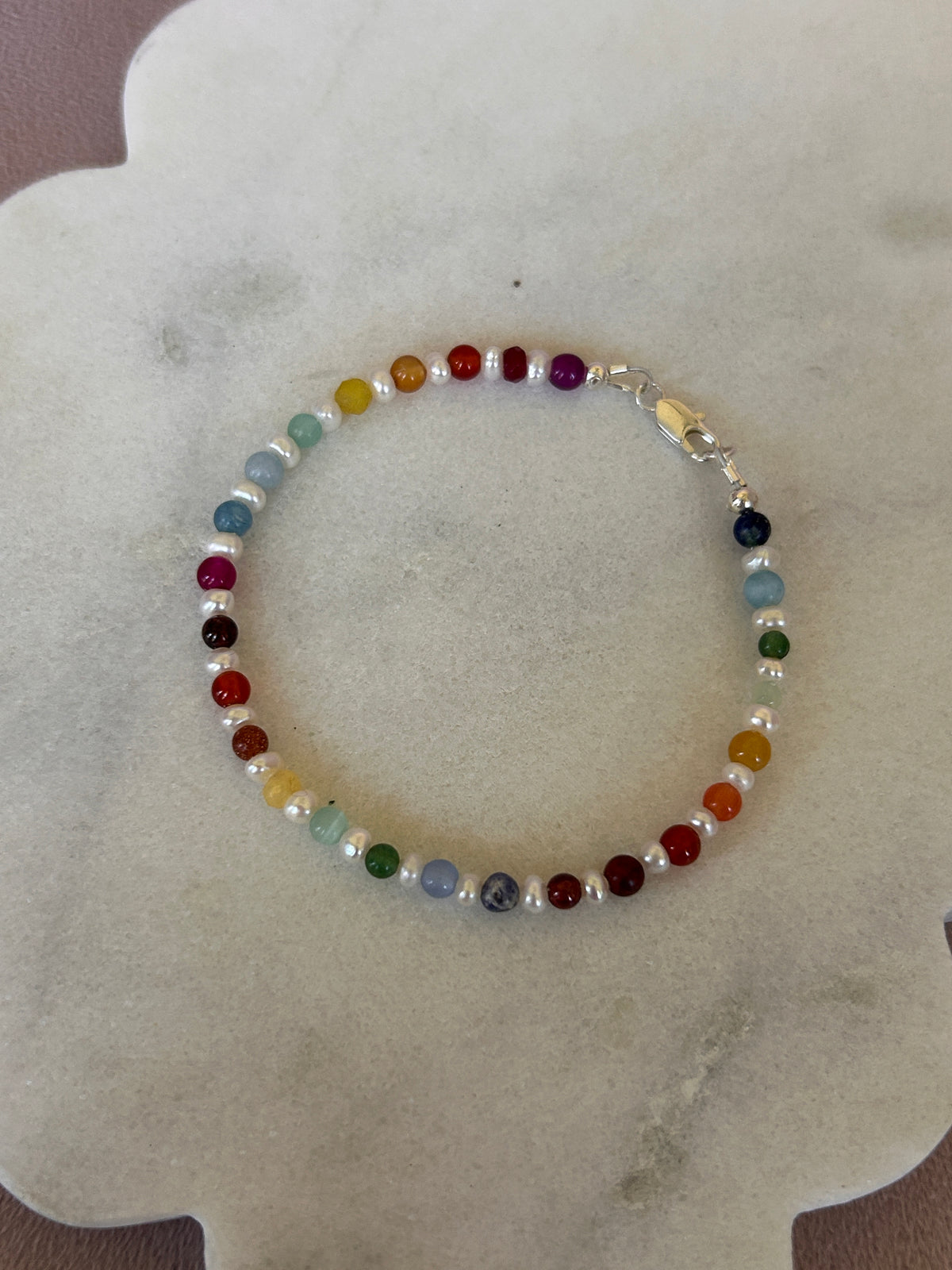 RAINBOW PEARL BRACELET