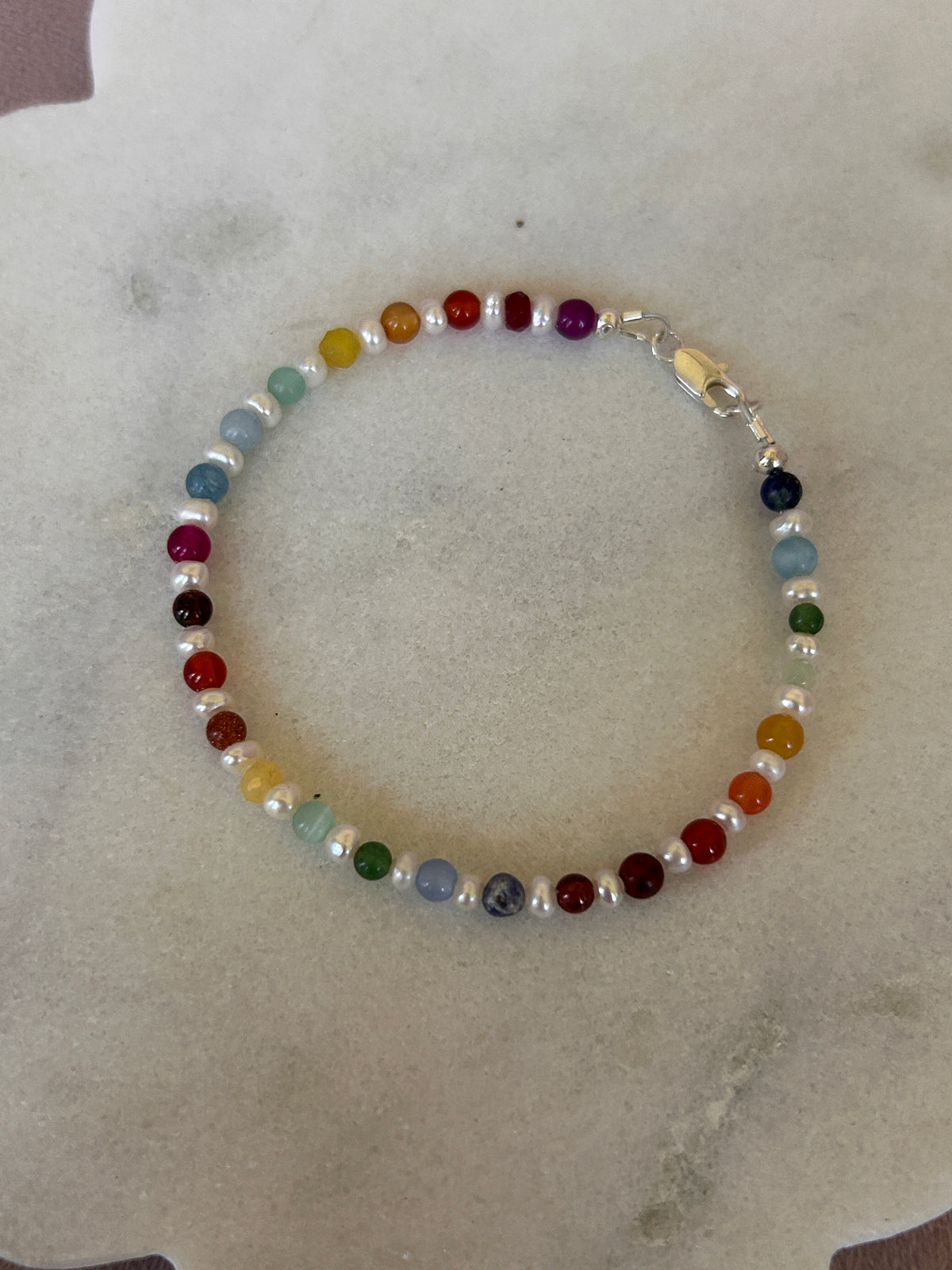 RAINBOW PEARL BRACELET